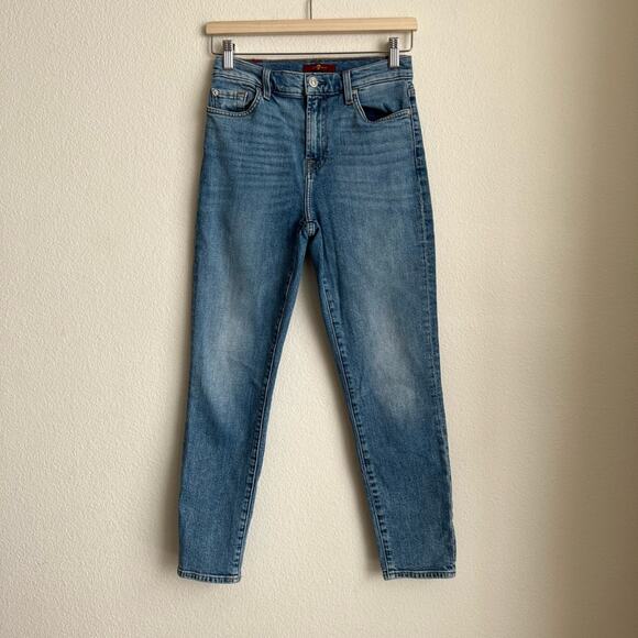 7 for all mankind blue jeans size 26 - Picture 2 of 7